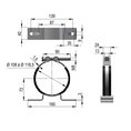Plan Collier de fixation pour accumulateur dia. 115 Hydro Leduc 254021